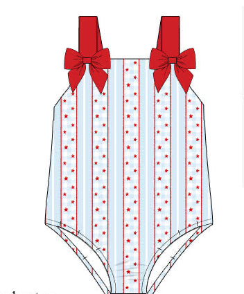 Girls Oh My Stars One-Piece Swimsuit