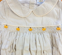 Boys Smocked Pumpkins Bubble