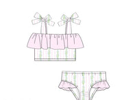 Girls Grandmillennial Vines Two-Piece Swimsuit