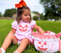 PRE ORDER Girls Jack-o’-lantern  Skirted Bubble | ETA to LBS: SEPTEMBER