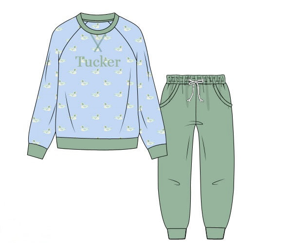PRE ORDER Boys Mallards on a Pond Jogger Set | ETA to LBS: DECEMBER