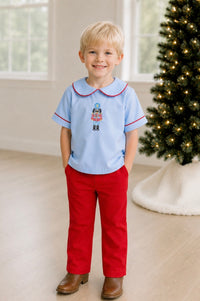 PRE ORDER Boys Embroidered Nutcracker Pant Set | ETA to LBS: OCTOBER