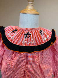 Girls Smocked Pearl Ghosts Bubble