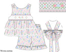 PRE ORDER Girls Wildflower Whimsy Ruffle Short Set | ETA to LBS: LATE March
