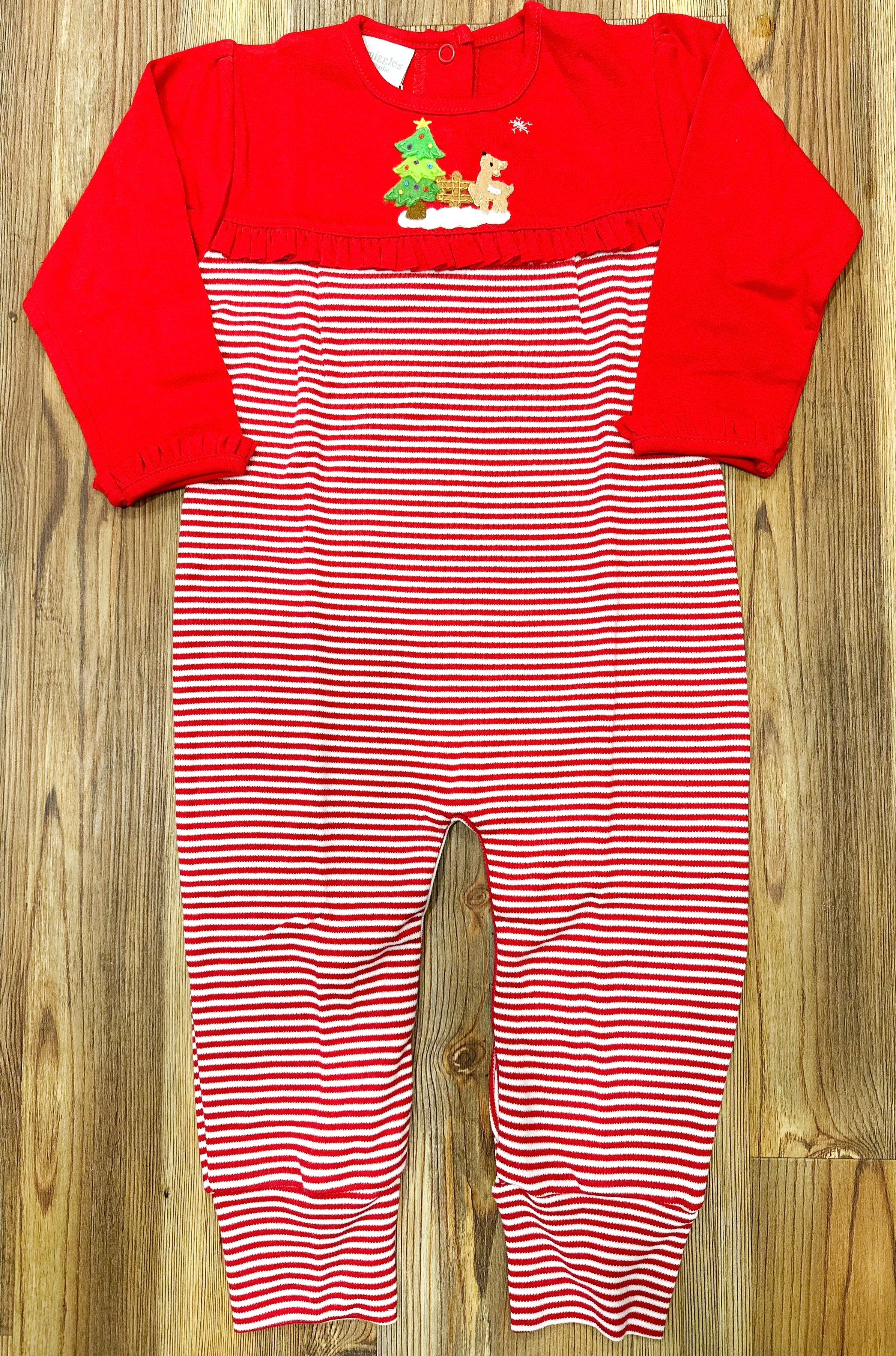 Squiggles by Charlie Admiring The Season Girls Romper RTS