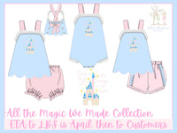 Girls Hand Embroidered All the Magic We Made SunSuit