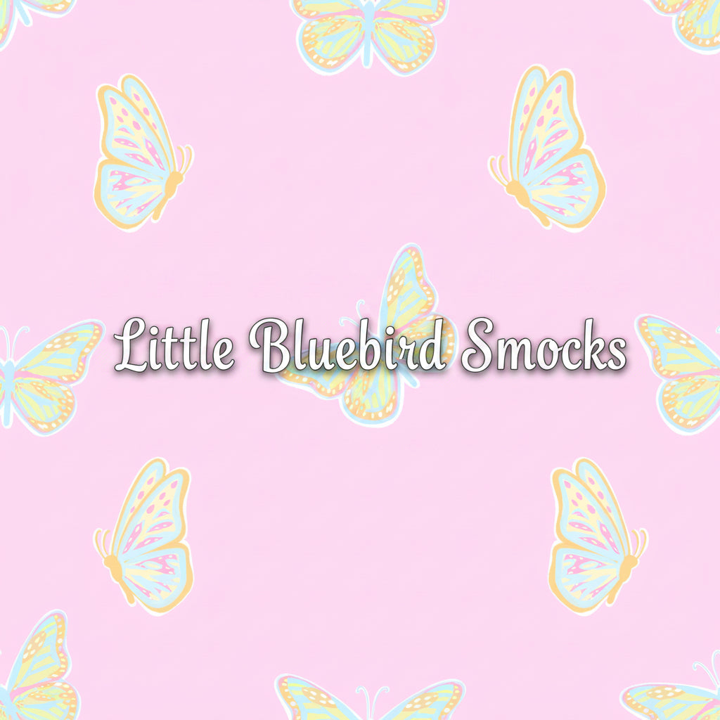 PRE ORDER Girls Smocked and French Knot Fluttering Butterflies Ruffle Legging Set | ETA to LBS: DECEMBER