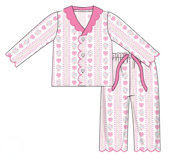 PRE ORDER Girls Love in Bloom Knit 2-Piece Lounge Set | ETA to LBS: DECEMBER
