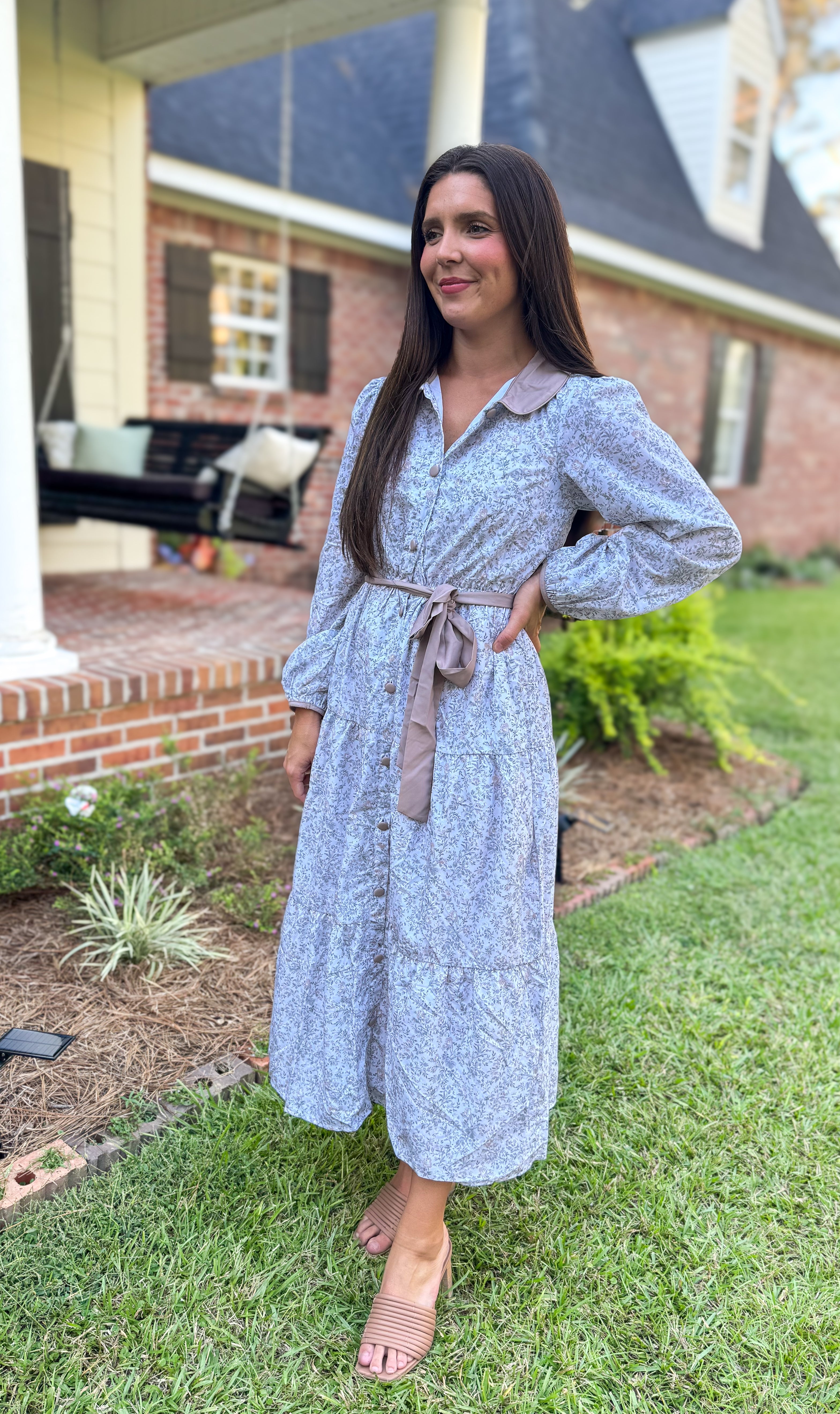 Womens Sage Heirloom Dress