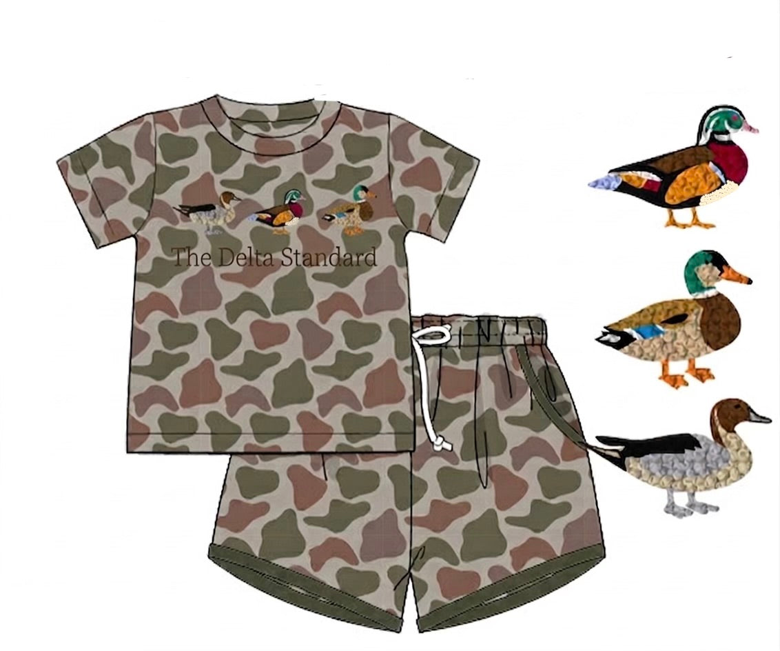 Boys French Knot The Delta Standard Short Set
