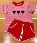 Boys French Knot Mouse Short Set