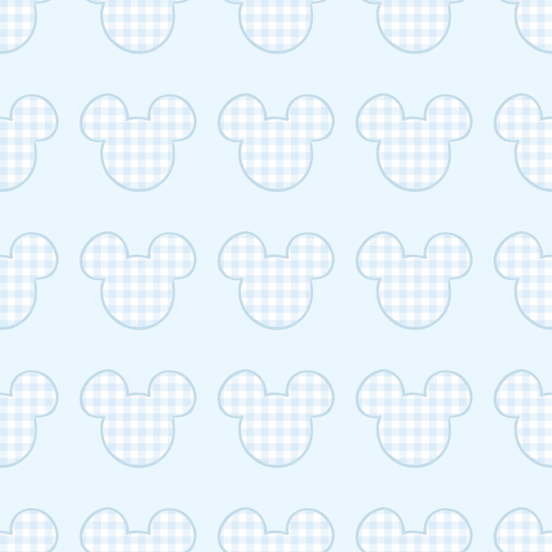 PRE ORDER Boys Gingham Mouse Bamboo Pajama Pant Set