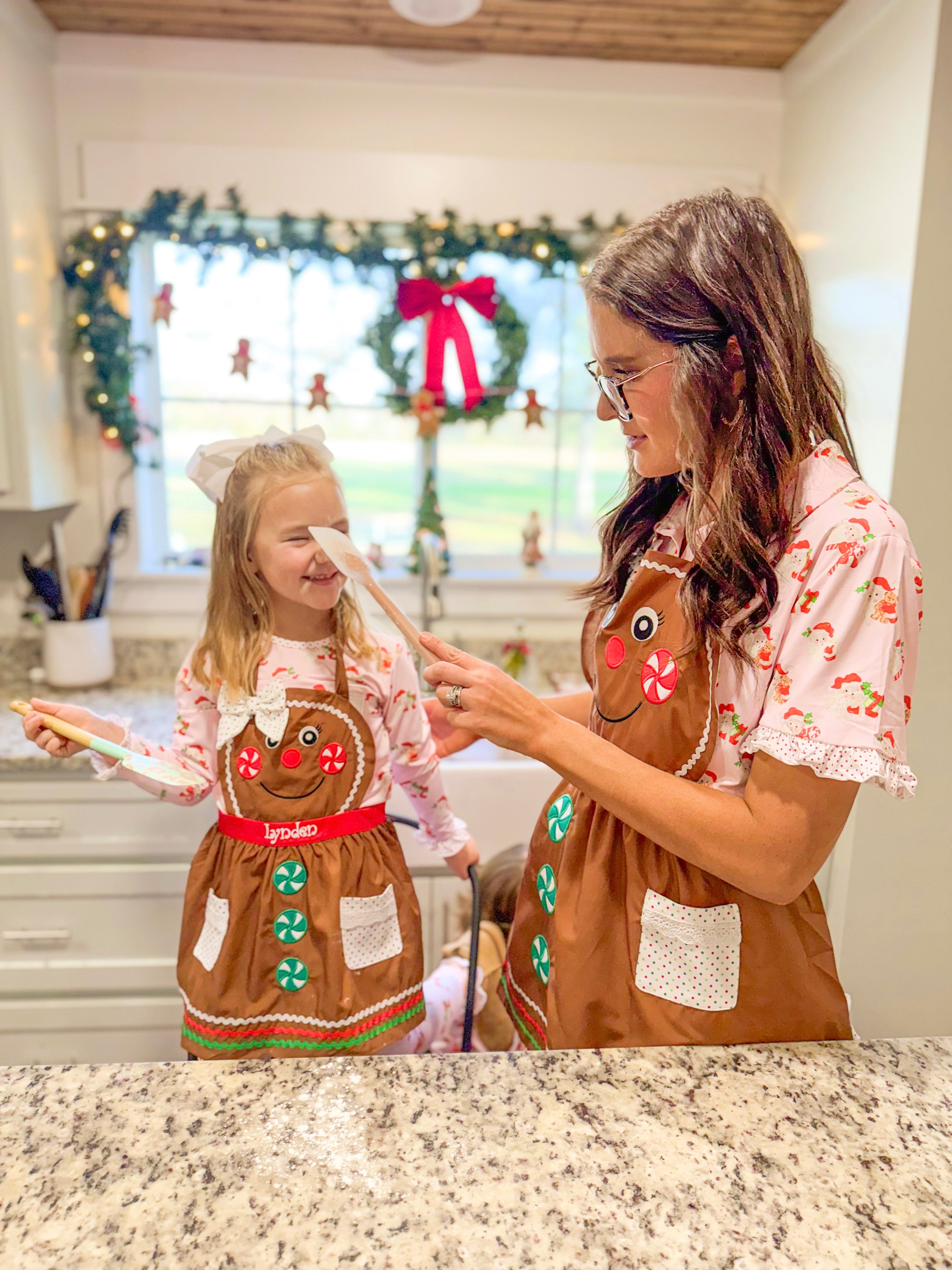 Girls Christmas Cookies Apron