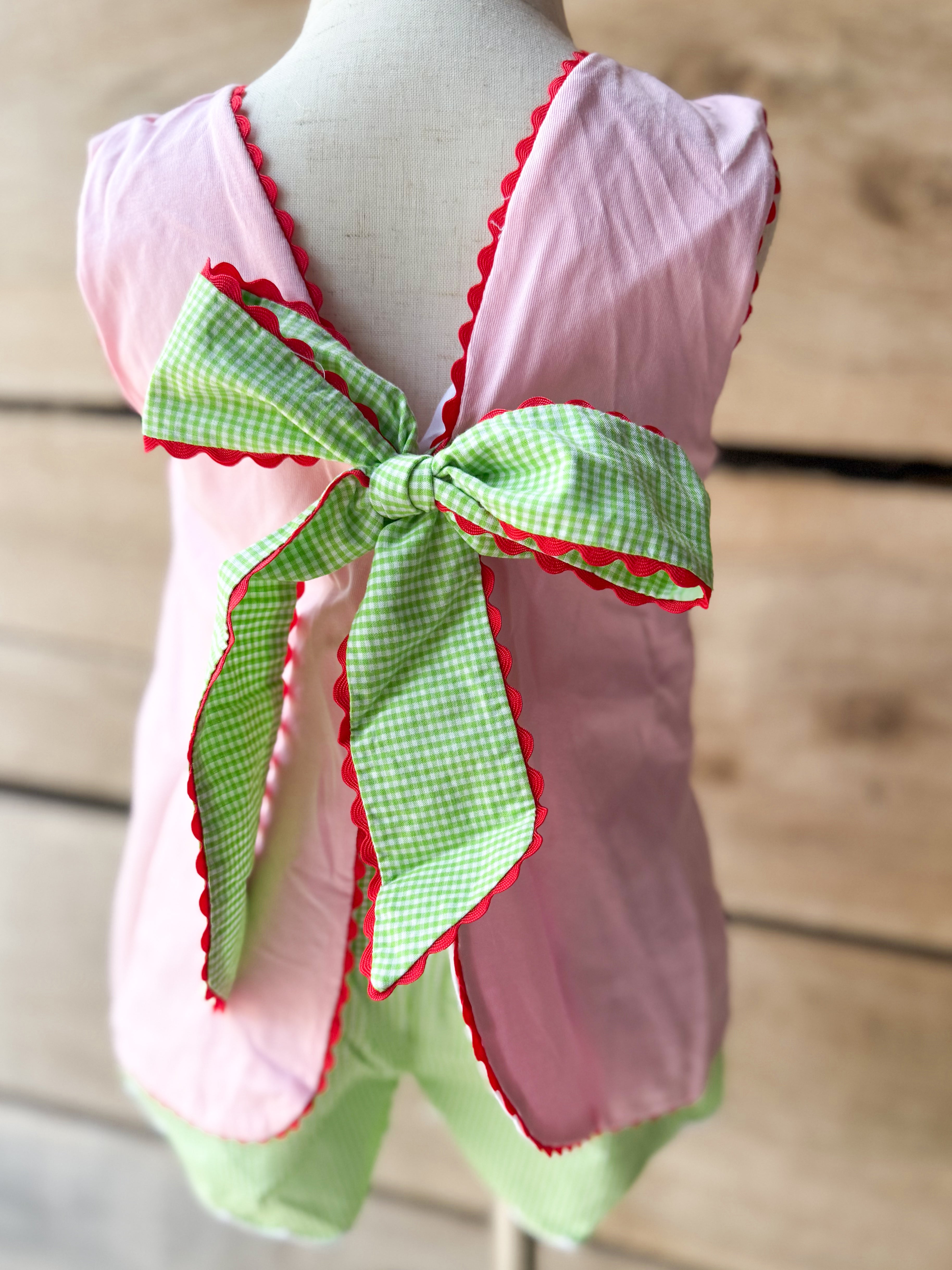 Girls One in a Melon Scalloped Short Set