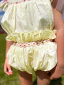 Girls Golden Flutter Bloomer Set & Dress