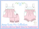 PRE ORDER Girls Embroidered Jesus Loves Me Bloomer Set & Dress | ETA to LBS: APRIL