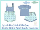 PRE ORDER Boys French Knot Fish Short Set | ETA to LBS: APRIL