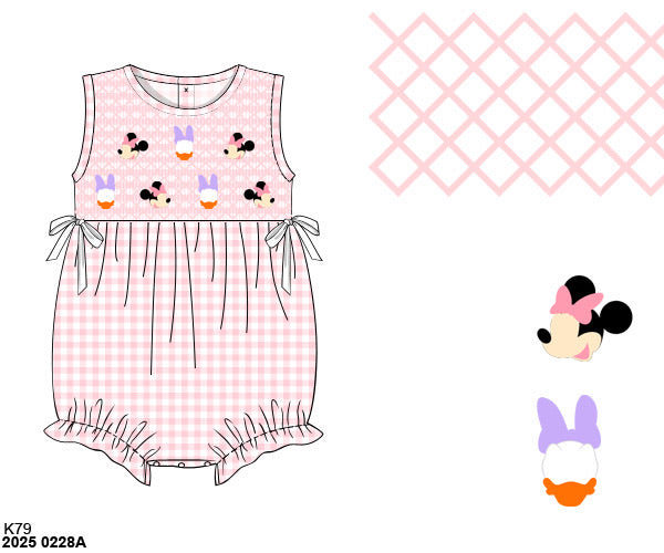 Girls Smocked Mouse & Duck Bubble RTS
