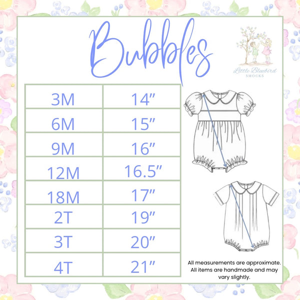 PRE ORDER Boys Blue Gingham Bubble | ETA to LBS: LATE March