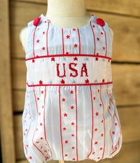 Boys Smocked Oh My Stars Bubble