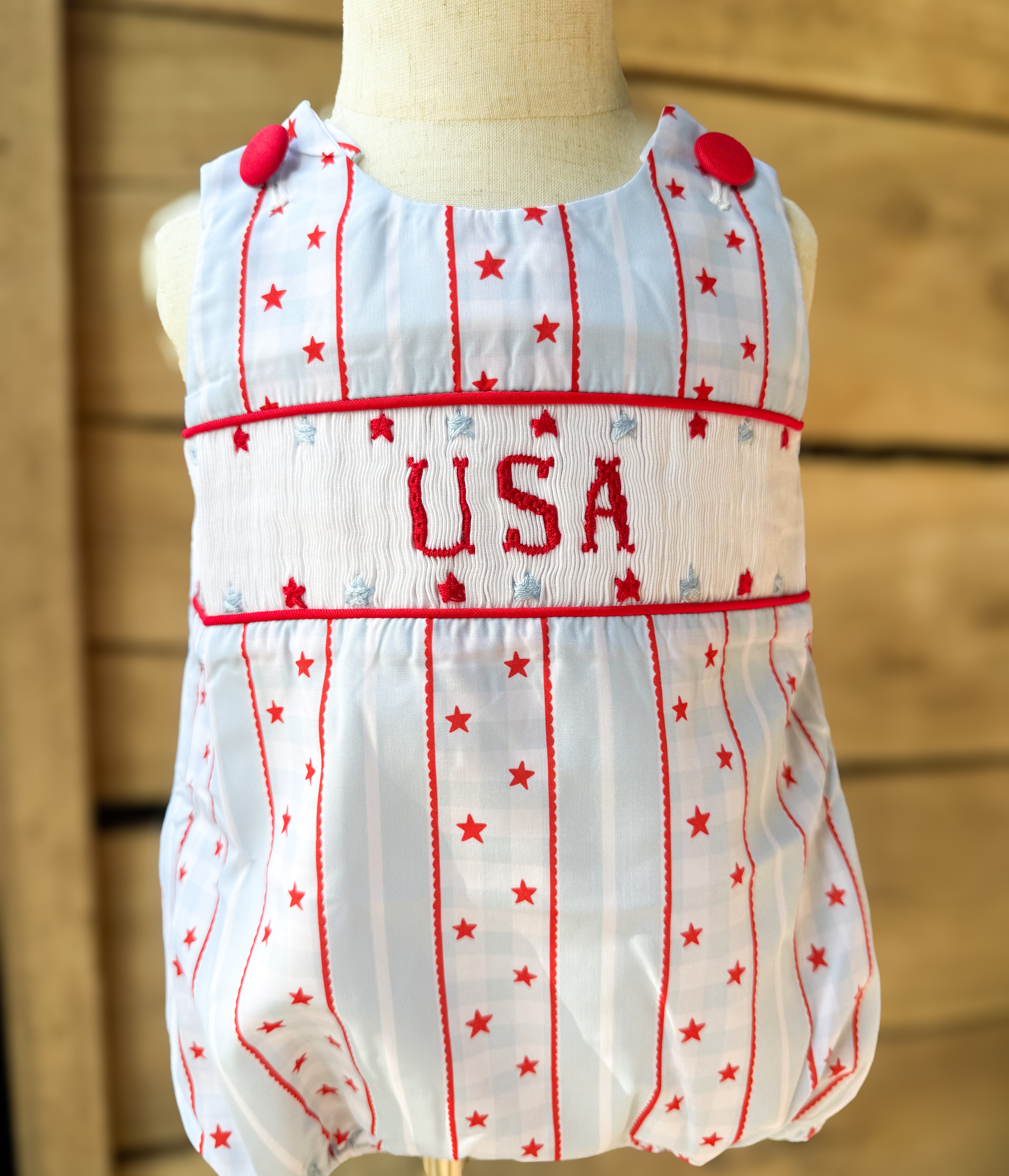 Boys Smocked Oh My Stars Bubble