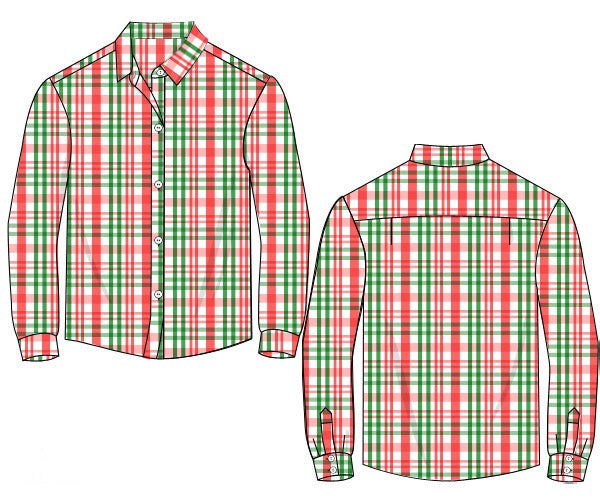 Mens Holly Jolly Heirloom Collection Button Down Shirt