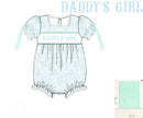 Girls Smocked Daddy’s Girl Bubble
