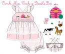 PRE ORDER Girls French Knot Oink, Moo, Cock-a-Doodle Doo Bloomer Set ETA: APRIL