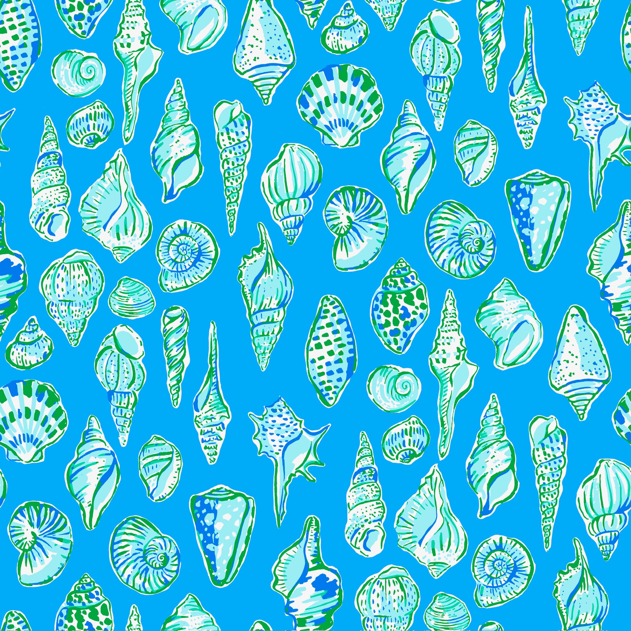 Mens Seashell Swim Trunks