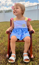 Girls Embroidered and Beaded You are my Sunshine Bloomer Set & Dress