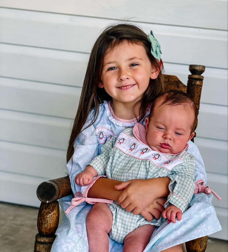 Girls Embroidered Turkeys Bloomer Set (and dress)