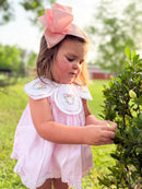 Girls Petal Collar Floral Mouse Bloomer