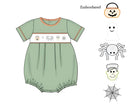 Boys Embroiderd Halloween Bubble RTS