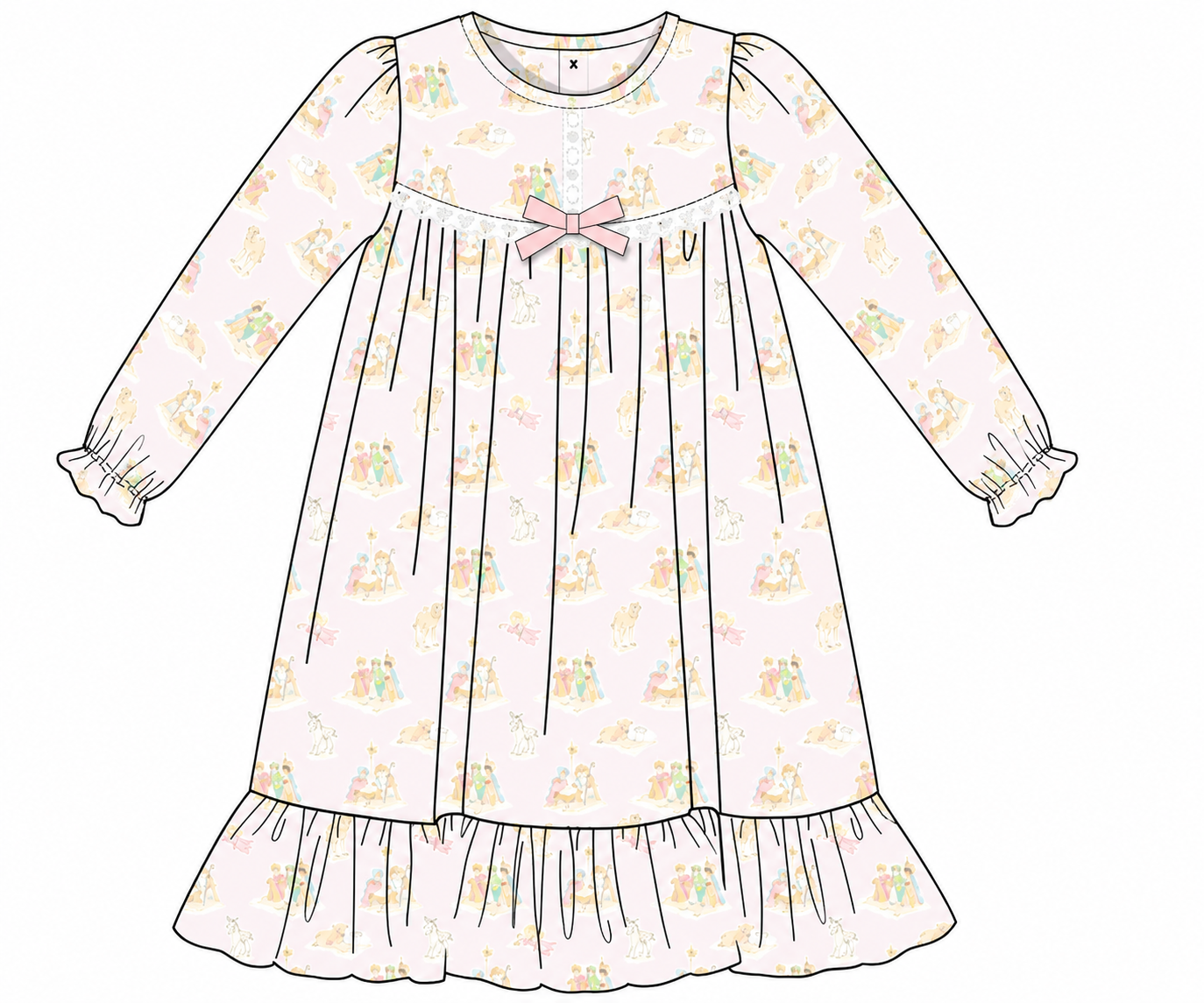 PRE ORDER Girls Oh Holy Night Knit Gown | ETA to LBS: OCTOBER