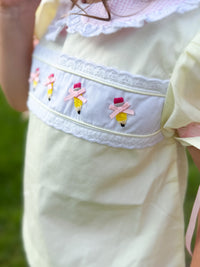 Girls Embroidered First Day Finest Bloomer Set & Dress