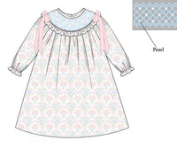 PRE ORDER Girls Smocked Little Bluebird Valentine Bloomer Set & Dress | ETA to LBS: DECEMBER