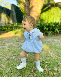 PRE ORDER Boys Worthy is the Lamb Smocked Bubble | ETA to LBS: LATE FEBRUARY