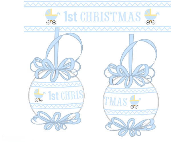 PRE ORDER Baby’s 1st Christmas Smocked Ornament | ETA to LBS: OCTOBER