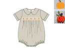 PRE ORDER Boys Smocked Pumpkins Bubble | ETA to LBS: SEPTEMBER
