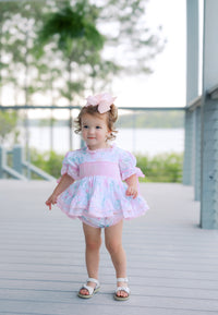 Girls “Once Upon a Time” Smocked Enchanted Slumber Bloomer Set & Dress