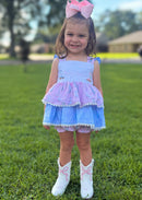 Girls French Knot “Howdy Darlin”Boot Scootin’ Cuties Bloomer Set & Dress