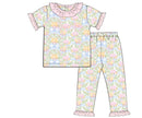 Girls Grand Millennial Pumpkins Knit Pajamas