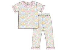 Girls Grand Millennial Pumpkins Knit Pajamas
