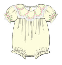 PRE ORDER Girls Easter Sunshine Heirloom Bubble | ETA to LBS: LATE FEBRUARY