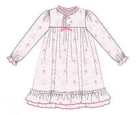 PRE ORDER Girls Gingerbread Dreams Knit Gown | ETA to LBS: OCTOBER