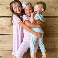 PRE ORDER Girls Spooky Pups Knit Lounge Gown | ETA to LBS: SEPTEMBER