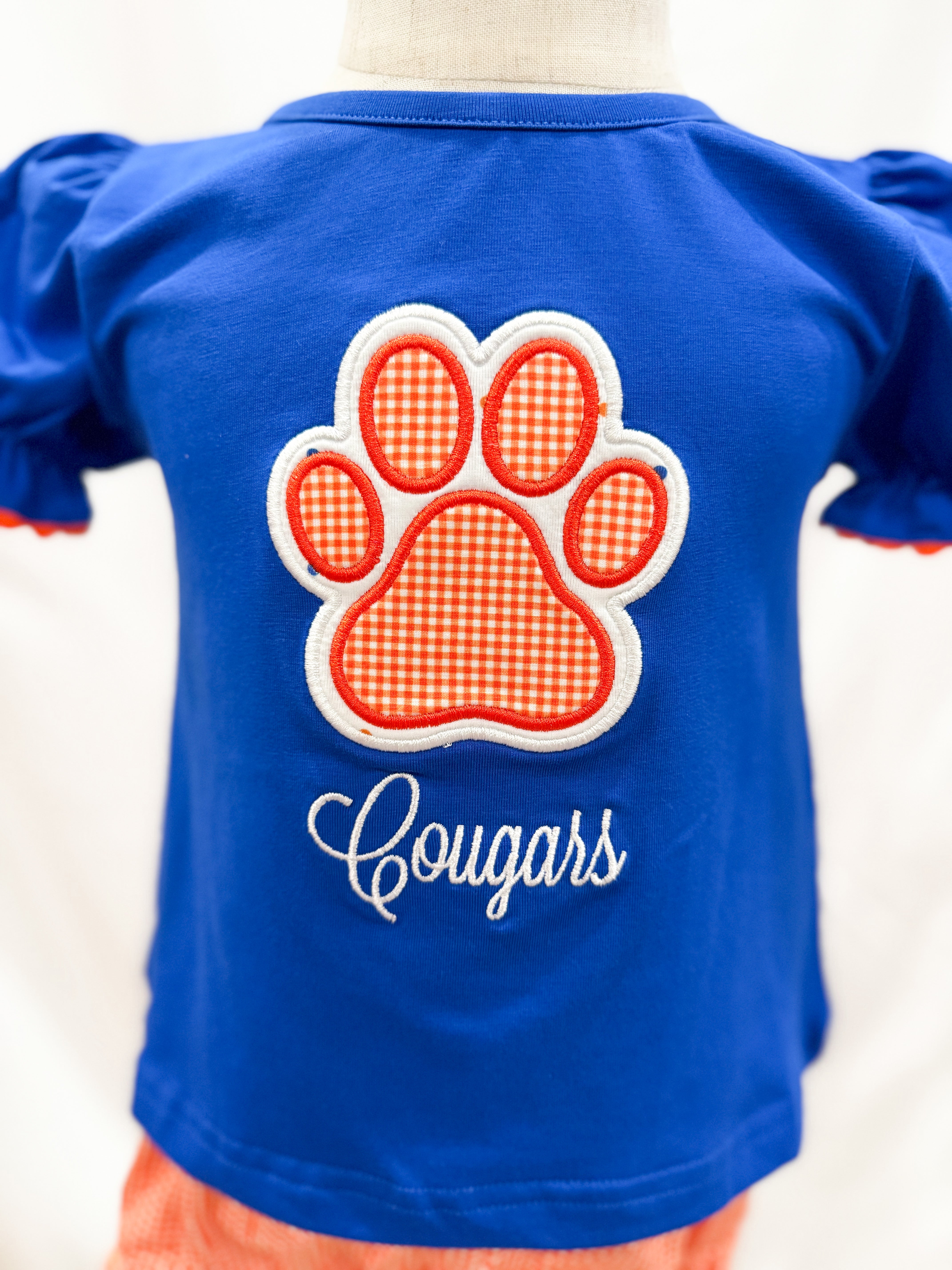 Paw Print Appliqué “Cougars” Bloomer Set