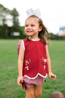 Girls French Knot Go, Fight, Win Bloomer Set