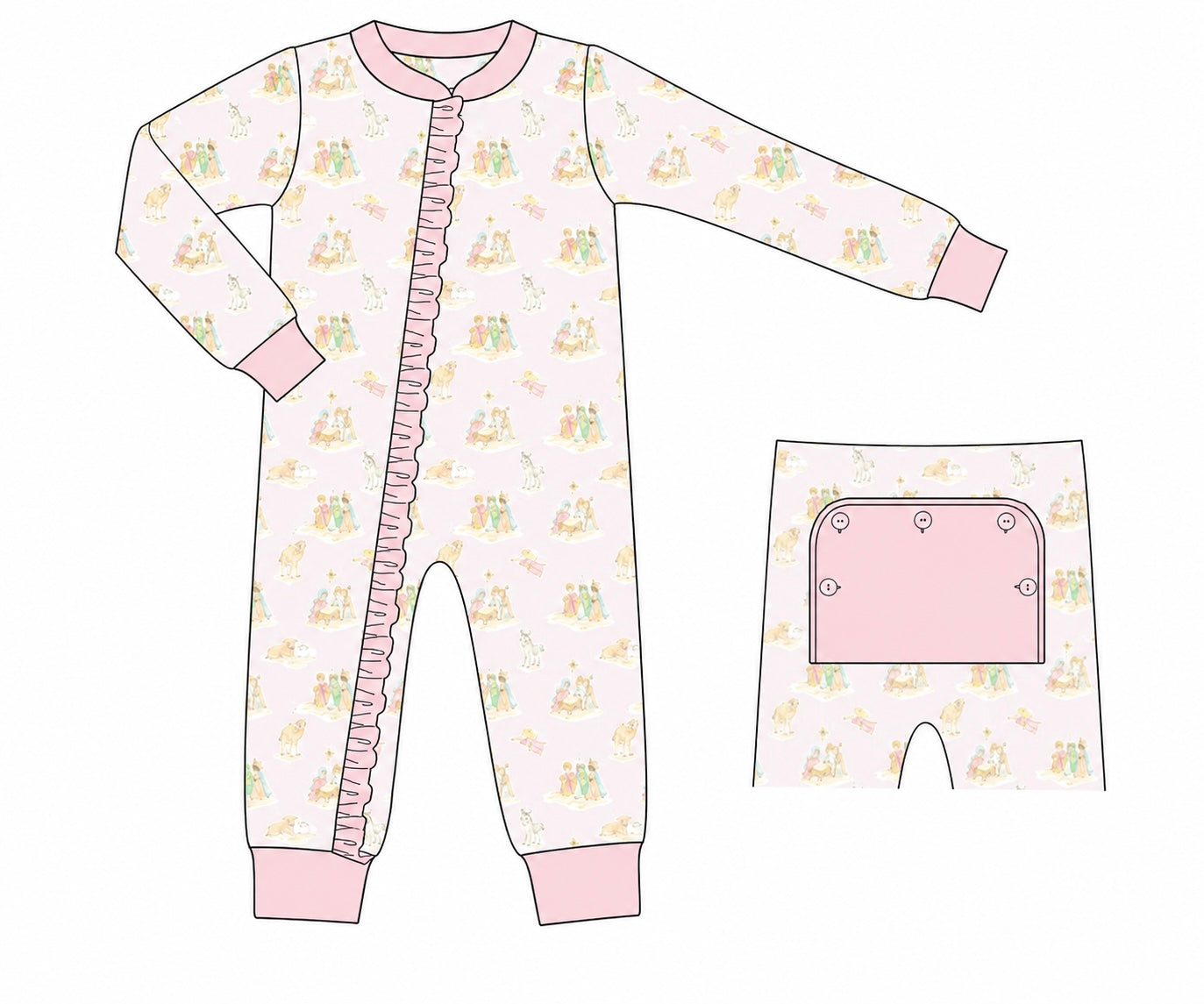 PRE ORDER Girls Oh Holy Night Knit Lounge Zippy | ETA to LBS: OCTOBER