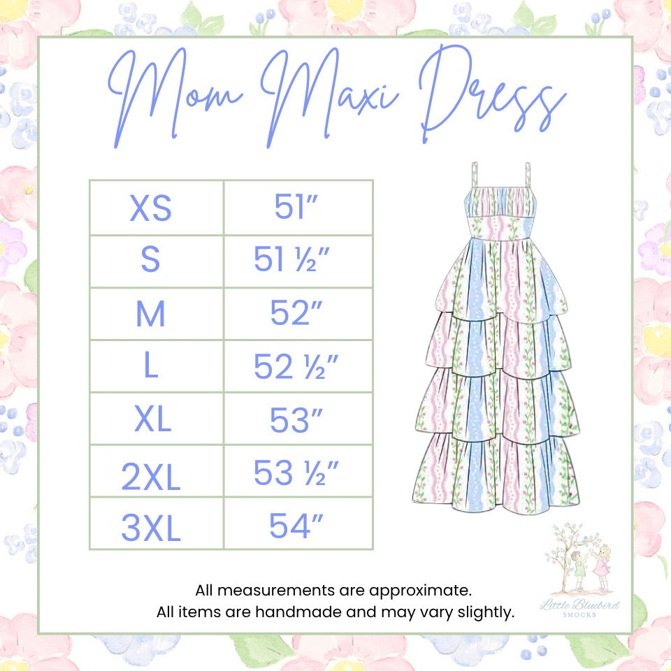 PRE ORDER Mom Match Toile Garden Bows Dress | ETA to LBS: March